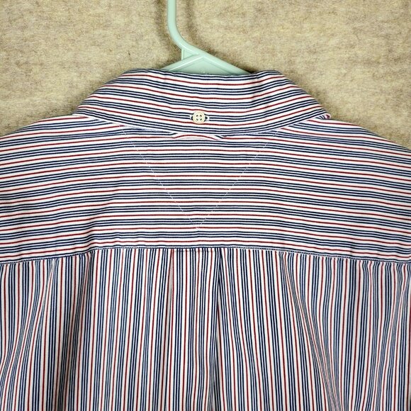 Vintage Tommy Hilfiger Button Down, Men's Large Red White Blue‎ Stripe - Picture 15 of 15